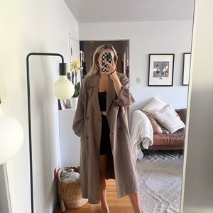 Slouchy Zara Taupe Coat